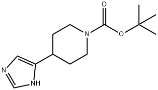 4-(1H-IMidazol-4-yl)-piperidine-1-carboxylic acid tert-butyl ester Structure