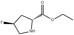 Ethyl (2R,4S)-4-fluoropyrrolidine-2-carboxylate Structure