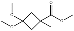 Methyl 3,3-diMethoxy-1-Methyl-cyclobutanecarboxylate 구조식 이미지