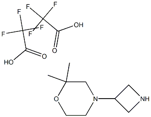 4-(Azetidin-3-yl)-2,2-diMethylMorpholine ditrifluoroacetate 구조식 이미지