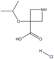 3-Isopropoxyazetidine-3-carboxylic acid hydrochloride Structure