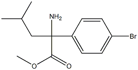 Methyl 2-aMino-2-(4-broMophenyl)-4-Methylpentanoate Structure