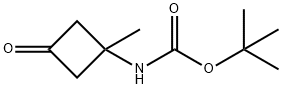 (1-Methyl-3-oxo-cyclobutyl)carbaMic acid tert-butyl ester Structure