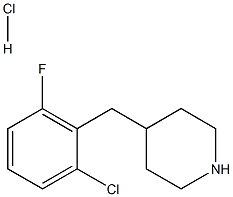 4-[(2-Chloro-6-fluorophenyl)Methyl]piperidine hydrochloride Structure