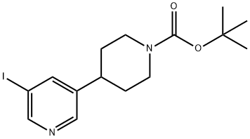 5-Iodo-3',4',5',6'-tetrahydro-2'H-[  3,4']bipyridinyl-1'-carboxylic acid   tert-butyl ester Structure