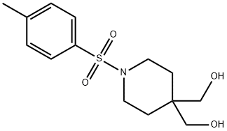 [4-HydroxyMethyl-1-(toluene-4-sulfonyl)-piperidin-4-yl]-Methanol Structure