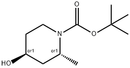trans 1-CBZ-2-METHYL-PIPERIDIN-4-OL 구조식 이미지