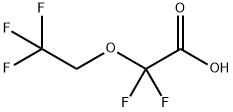 (2,2,2-Trifluoroethoxy)difluoroacetic Acid 구조식 이미지