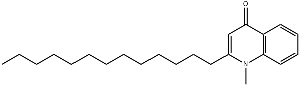 1-Methyl-2-tridecylquinolin-4(1H)-one Structure