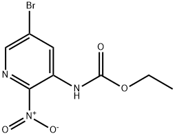 에틸(5-broMo-2-니트로피리딘-3-일)카르바메이트 구조식 이미지