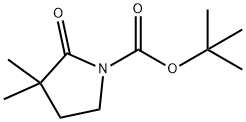 1-Pyrrolidinecarboxylicacid,3,3-diMethyl-2-oxo-,1,1-diMethylethylester Structure