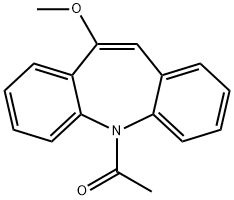 1-(10-Methoxy-5H-dibenzo[b,f]azepin-5-yl)ethanone Structure