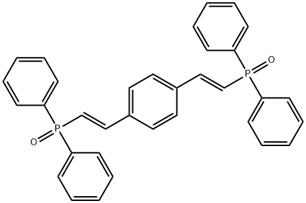 ((1E,1'E)-1,4-phenylenebis(ethene-2,1-diyl))bis(diphenylphosphine oxide) Structure