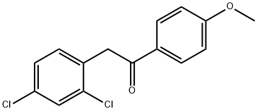 2-(2,4-Dichlorophenyl)-1-(4-Methoxyphenyl)ethanone Structure