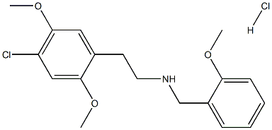 2-(4-Chloro-2,5-diMethoxyphenyl)-N-(2-Methoxybenzyl)ethanaMine hydrochloride Structure