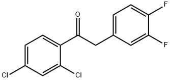 1-(2,4-Dichlorophenyl)-2-(3,4-difluorophenyl)ethanone Structure