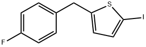 티오펜,2-[(4-플루오로페닐)메틸]-5-요오도- 구조식 이미지