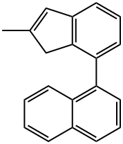 1-(2-Methyl-1H-inden-7-yl)naphthalene 구조식 이미지