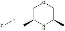 (3R,5S)-3,5-DiMethylMorpholine hydrochloride Structure