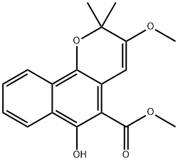 3-MethoxyMollugin Structure