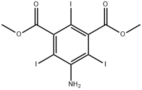 디메틸5-아미노-2,4,6-트리요오도-1,3-벤젠디카복실레이트 구조식 이미지