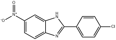 2-(4-Chlorophenyl)-5-nitrobenziMidazole, 95% 구조식 이미지