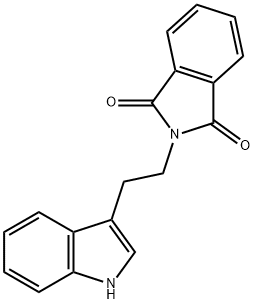 2-[2-(1H-Indol-3-yl)ethyl]isoindole-1,3-dione 구조식 이미지