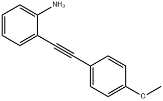2-((4-Methoxyphenyl)ethynyl)benzeneaMine Structure