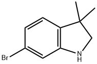 6-broMo-3,3-디메틸인돌린 구조식 이미지