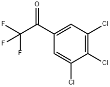 2,2,2-trifluoro-1-(3,4,5-trichlorophenyl)ethanone Structure