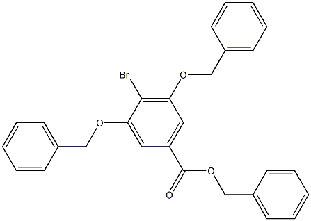 Benzyl 3,5-bis(benzyloxy)-4-broMobenzoate 구조식 이미지