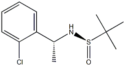 (R)-N-((R)-1-(2-chlorophenyl)ethyl)-2-Methylpropane-2-sulfinaMide Structure