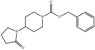 Benzyl 4-(2-oxopyrrolidin-1-yl)piperidine-1-carboxylate Structure