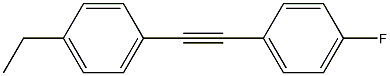 1-Ethyl-4-[(4-fluorophenyl)ethynyl]benzene Structure