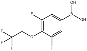 3,5-Difluoro-4-(2,2,2-trifluoroethoxy)phenyl-Boronicacid Structure