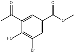 Methyl 3-acetyl-5-broMo-4-hydroxybenzoate Structure