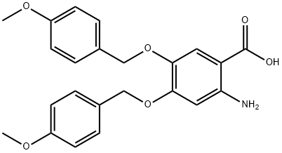 2-AMino-4,5-bis((4-Methoxybenzyl)oxy)benzoic acid Structure