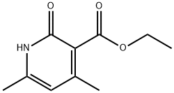 에틸2-하이드록시-4,6-디메틸니코티네이트 구조식 이미지