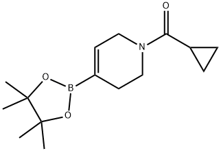 Cyclopropyl(4-(4,4,5,5-tetraMethyl-1,3,2-dioxaborolan-2-yl)-5,6-dihydropyridin-1(2H)-yl)Methanone Structure