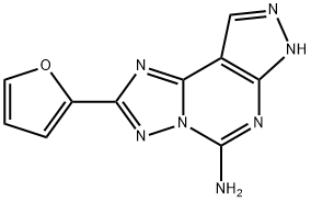2-Furan-2-yl-7H-pyrazolo[4,3-e][1,2,4]triazolo[1,5-c]pyriMidin-5-ylaMine 구조식 이미지