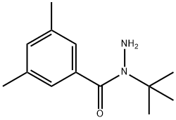 Benzoic acid, 3,5-diMethyl-, 1-(1,1-diMethylethyl)hydrazide 구조식 이미지