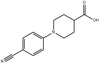 1-(4-cyanophenyl)piperidine-4-carboxylic acid Structure