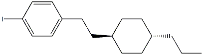 trans-1-Iodo-4-[2-(4-propylcyclohexyl)ethyl]benzene Structure