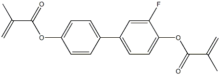 2-Methyl-2-propenoic acid 3-fluoro[1,1'-biphenyl]-4,4'-diyl ester Structure