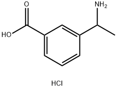 3-(1-AMinoethyl)benzoic acid hydrochloride 구조식 이미지