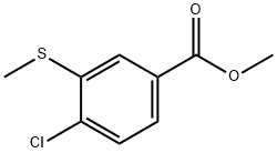 Methyl 4-chloro-3-(Methylsulfanyl)benzoate Structure