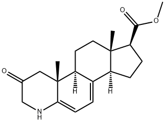 3-Oxo-4-azaandrosta-1,5,7-triene-17-carboxylic Acid Methyl Ester Structure