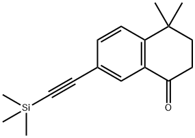 1(2H)-Naphthalenone, 3,4-dihydro-4,4-diMethyl-7-[(triMethylsilyl)ethynyl]- 구조식 이미지