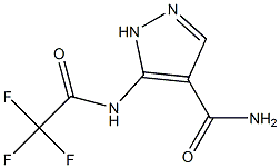 5-(2,2,2-TrifluoroacetaMido)-1H-pyrazole-4-carboxaMide Structure