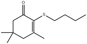 2-(butylthio)-3,5,5-triMethyl-2-cyclohexen-1-one Structure